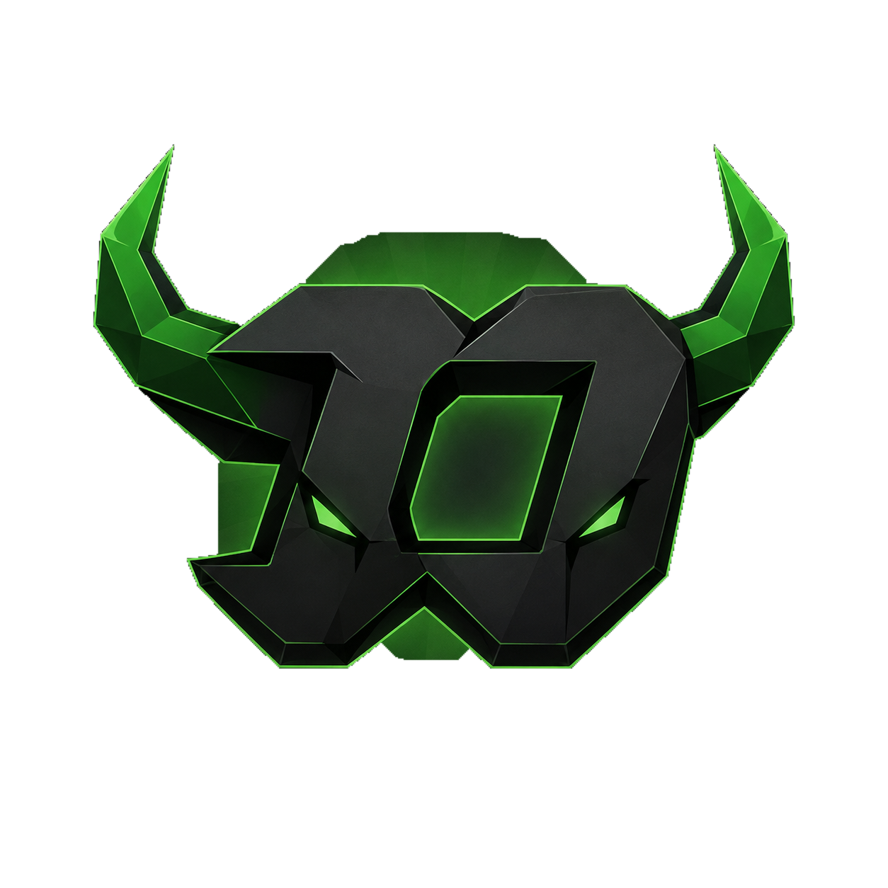 FOMOANSEM horned neon-green emblem